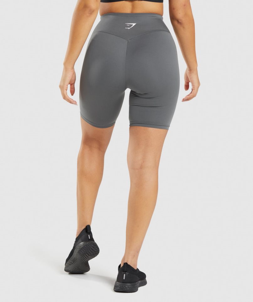 Women's Gymshark Training Cycling Shorts Grey | NZ 4HGPFZ